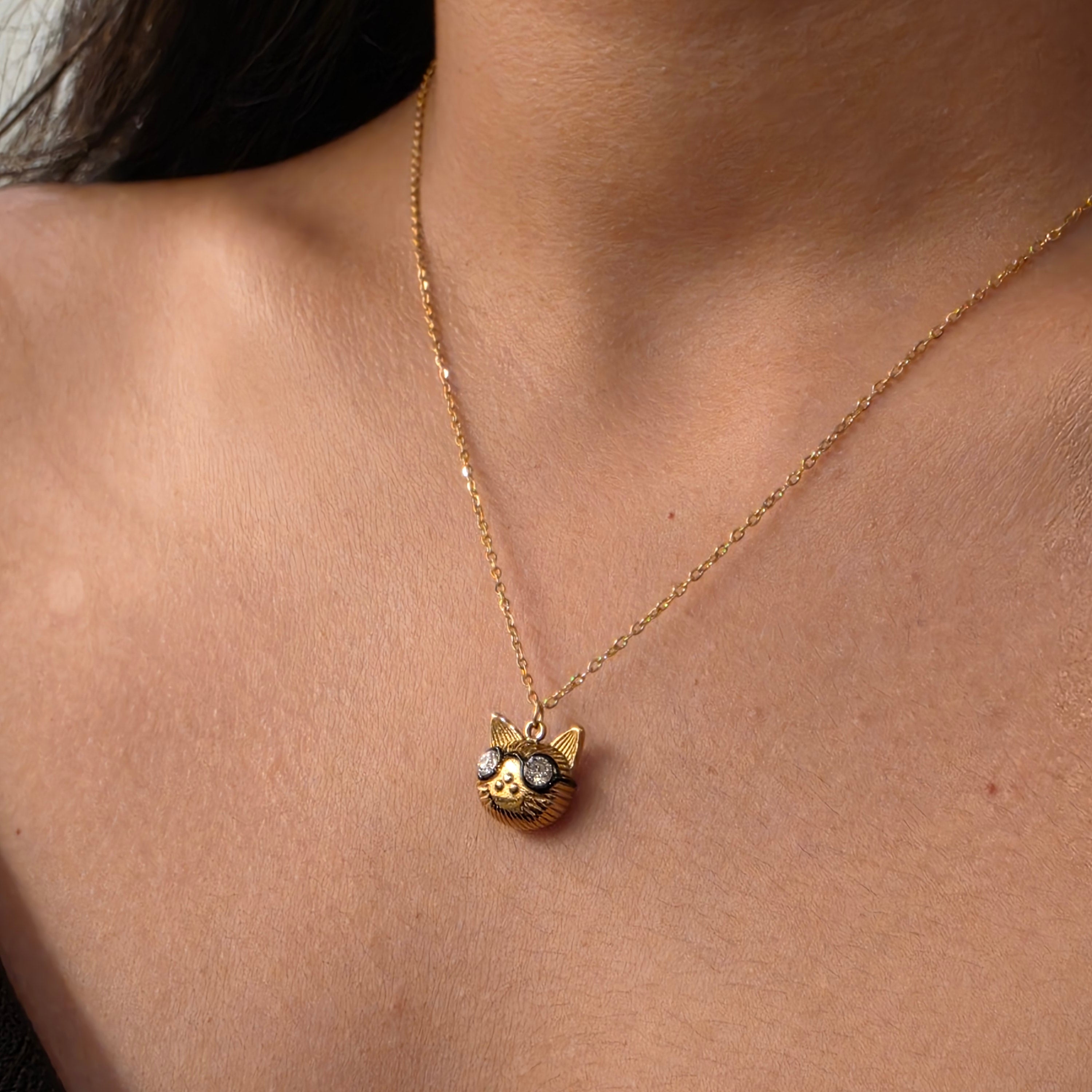 Cat Charm Necklace