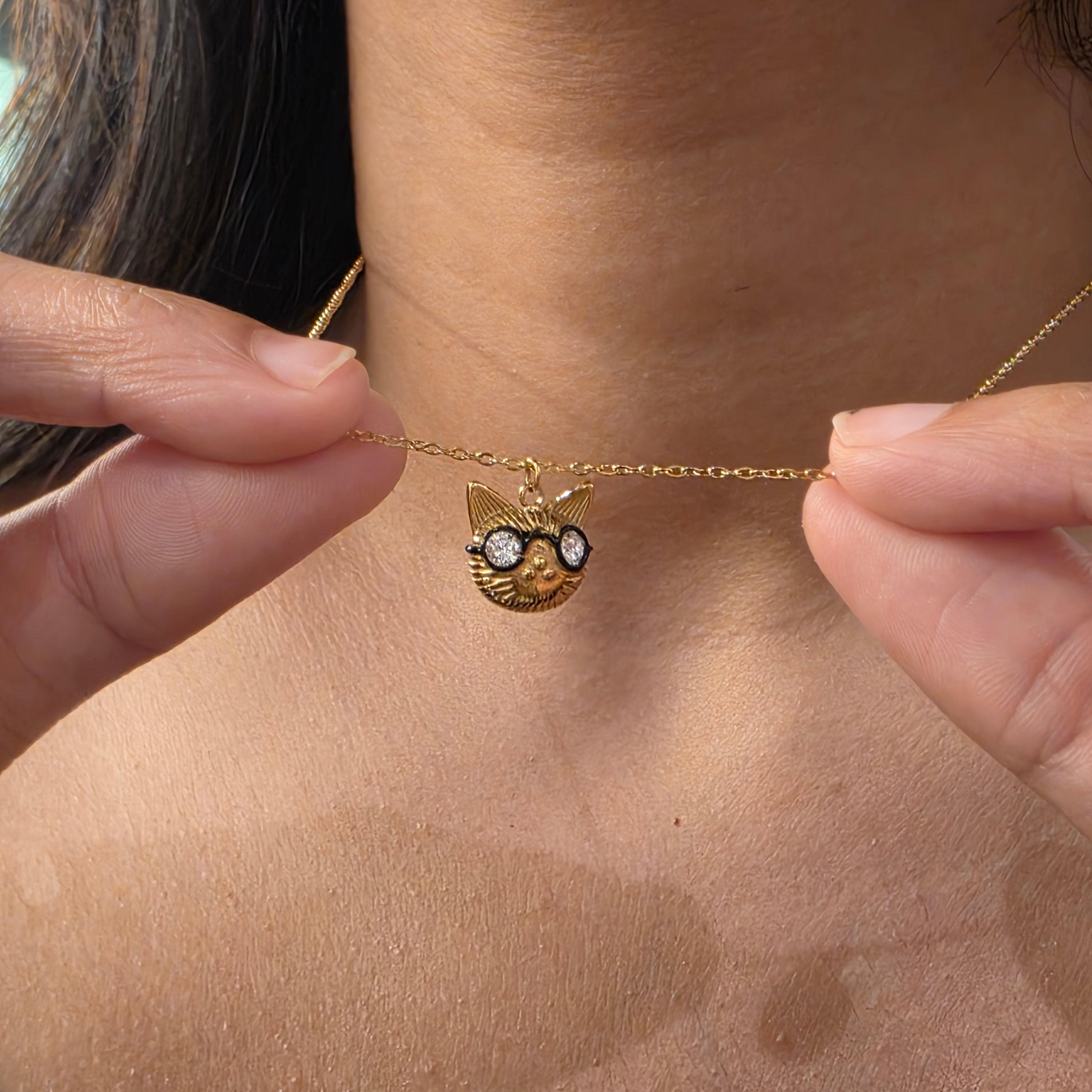 Cat Charm Necklace