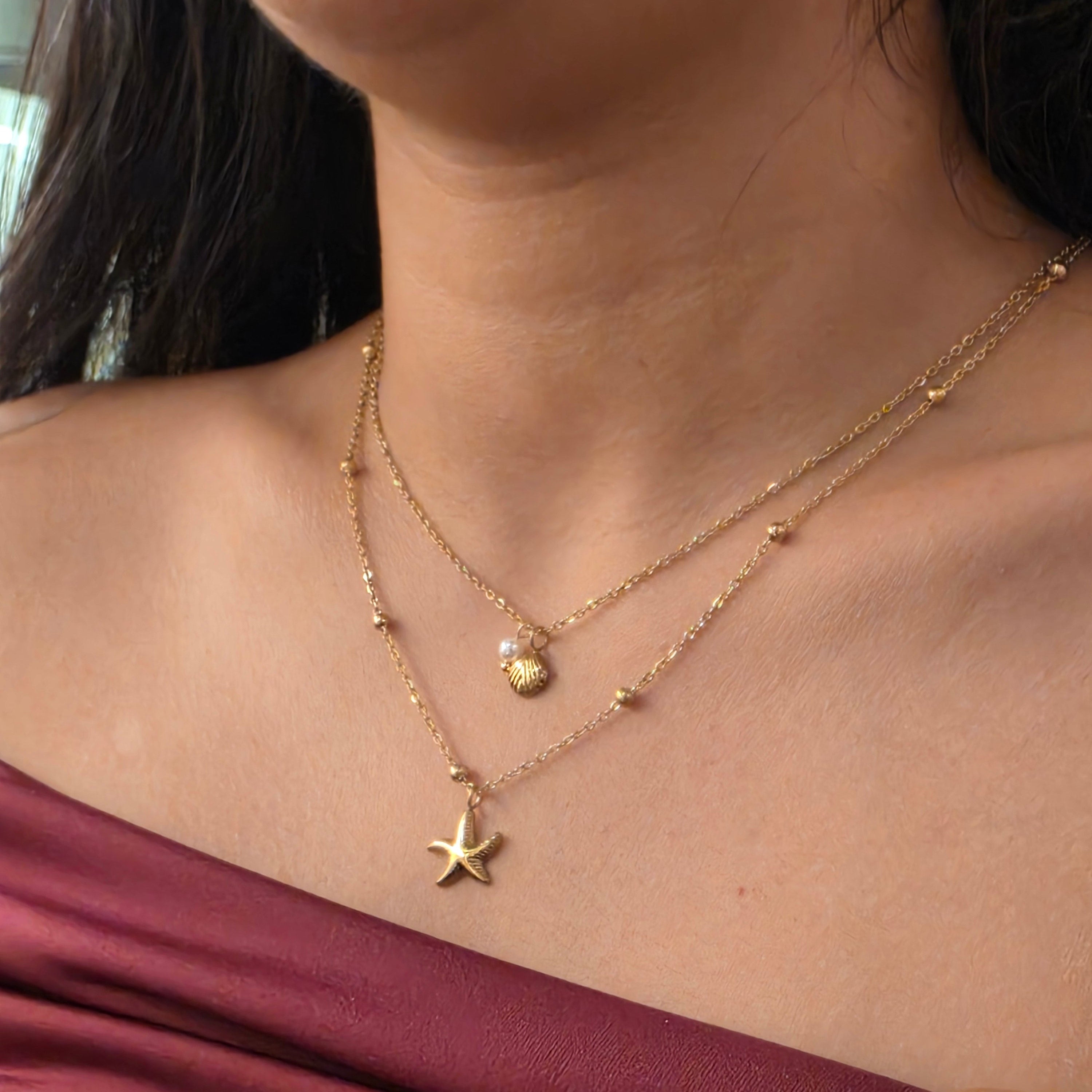 Shell Star Necklace