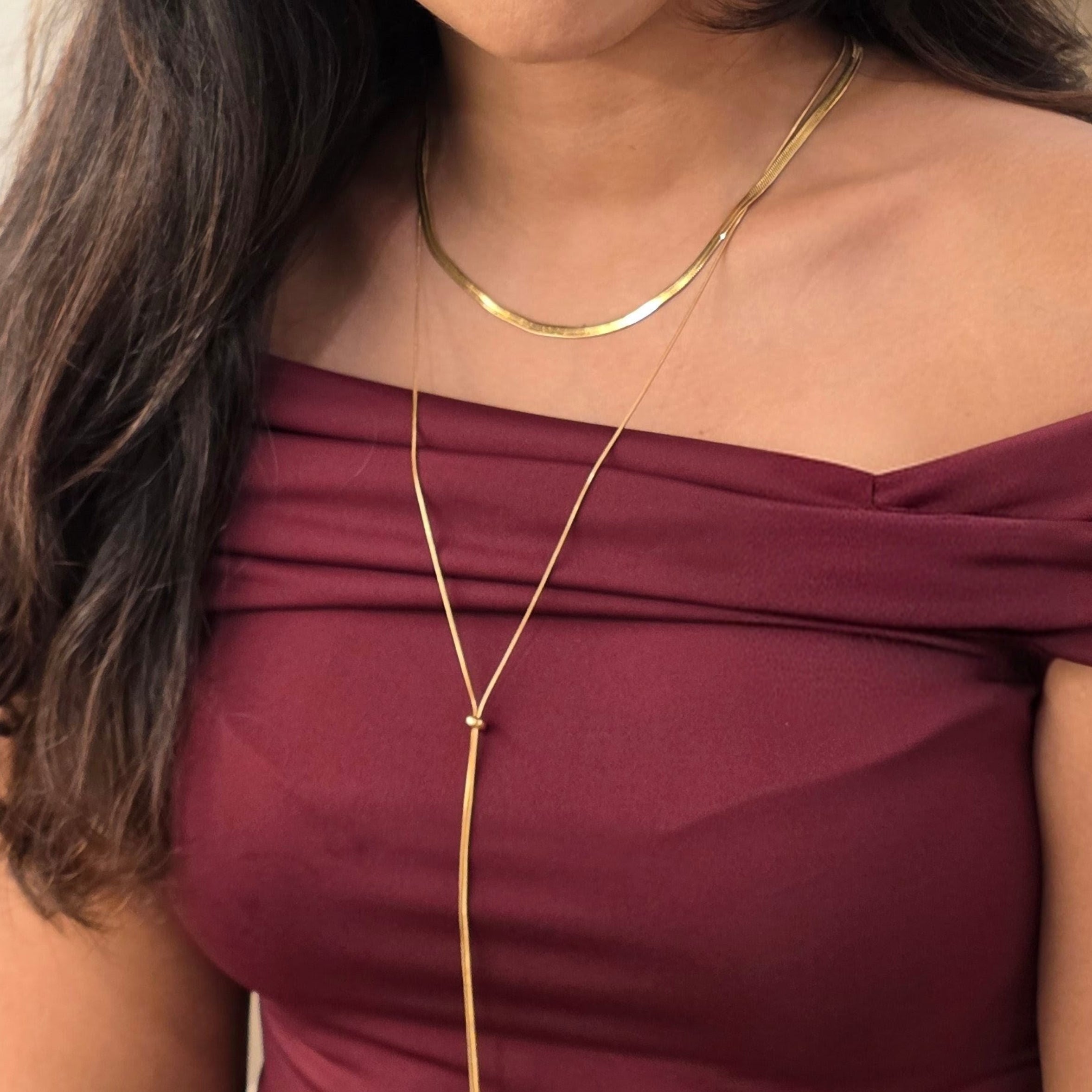 Layered Lariat Necklace