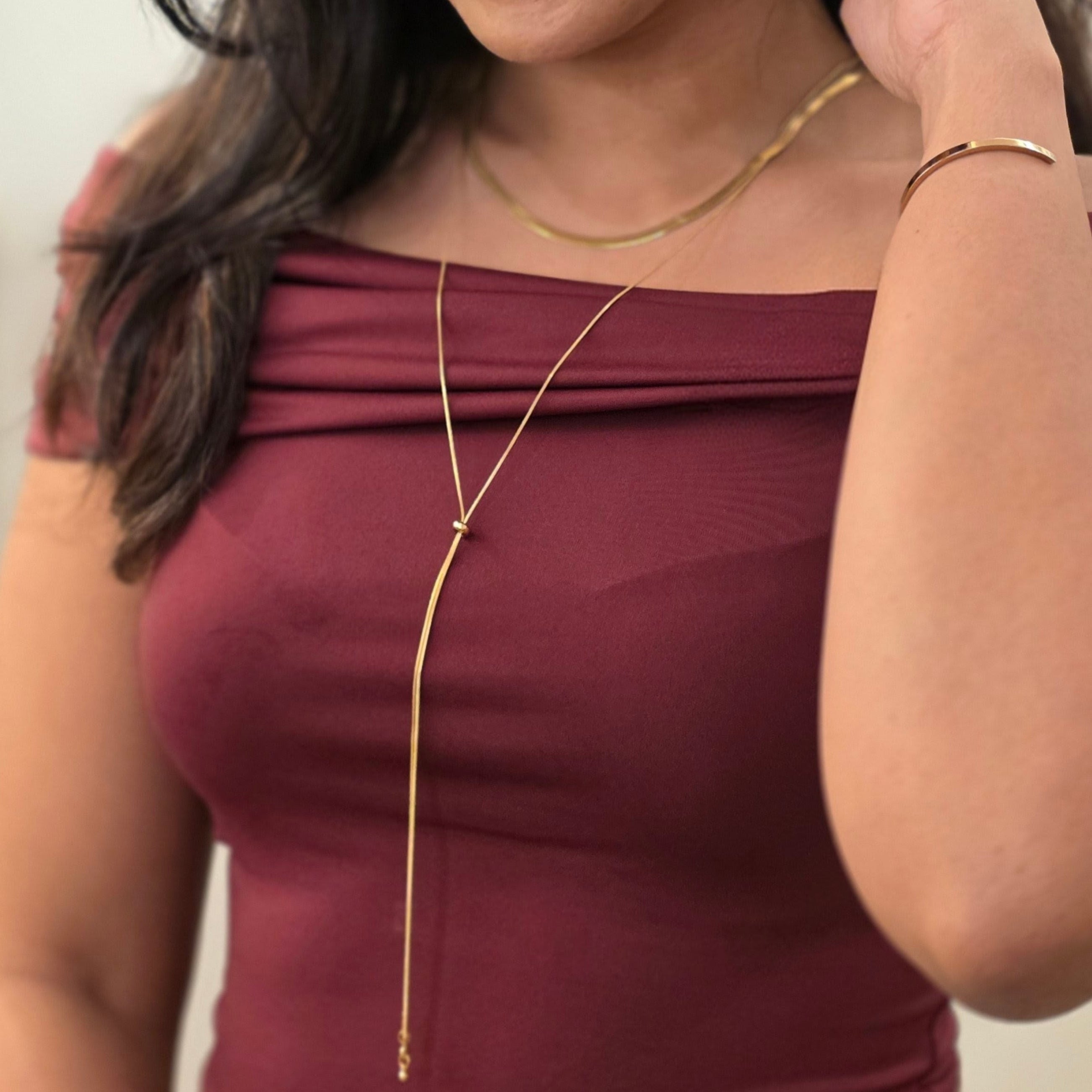 Layered Lariat Necklace