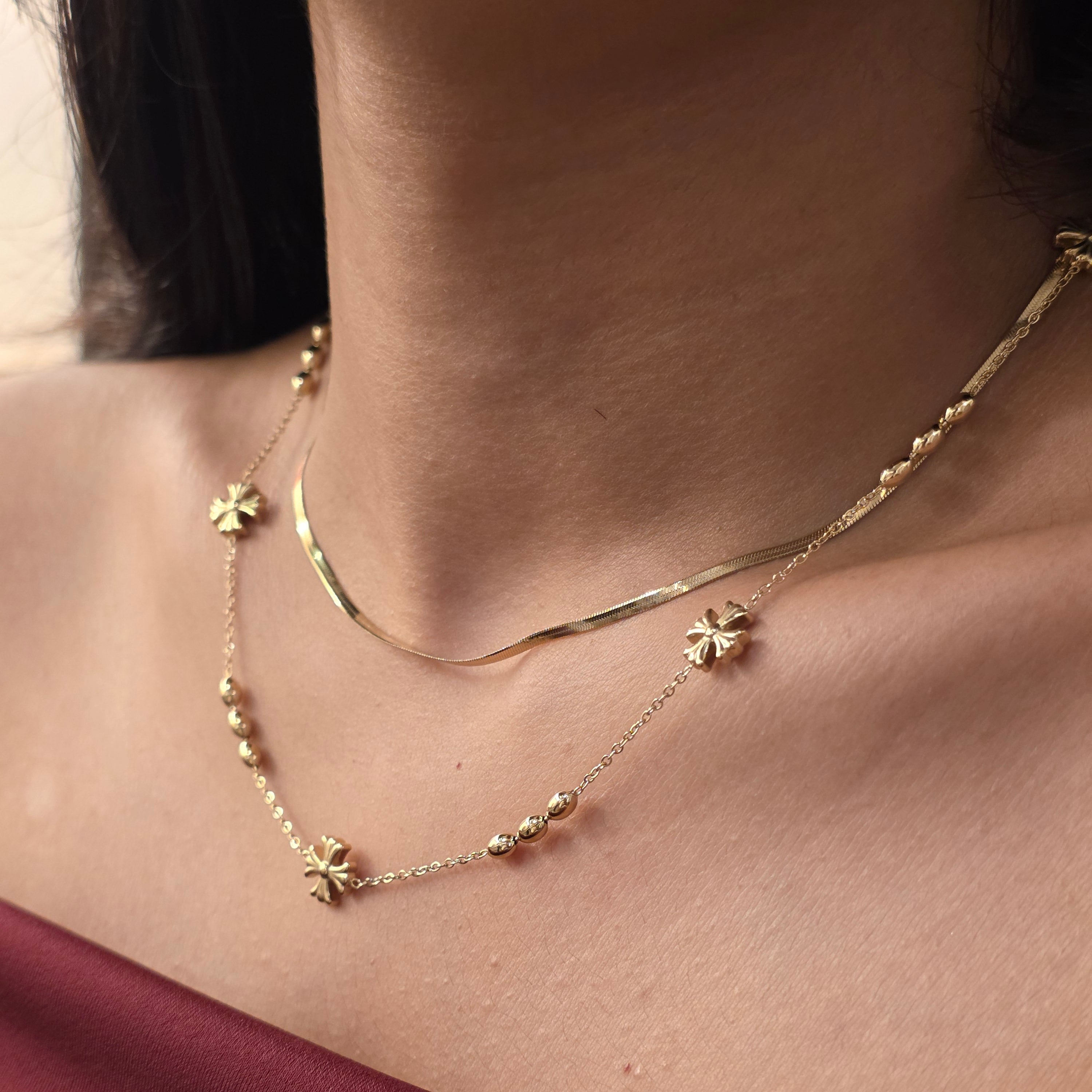 Petal Bead Necklace