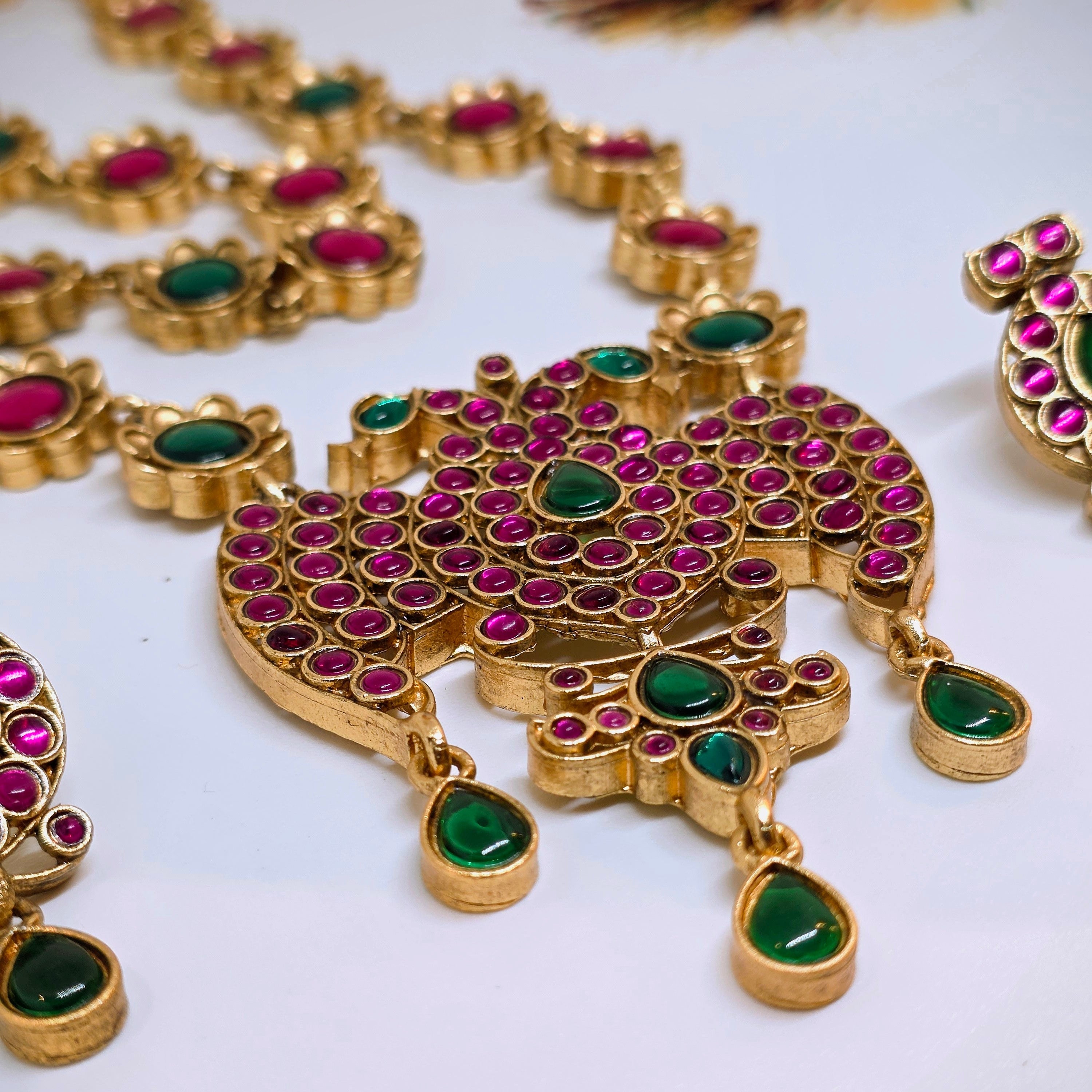 Peacock Medallion Necklace