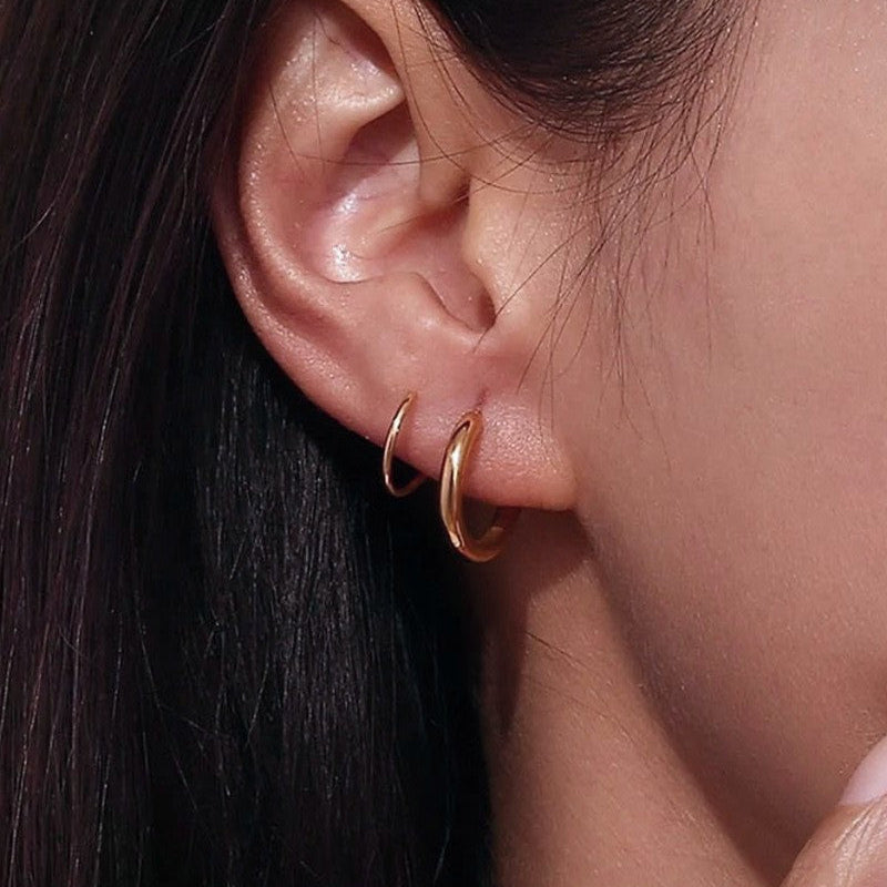 Double Stack Hoop Earrings