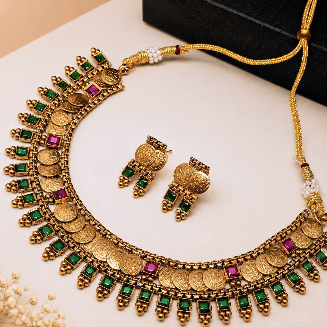 Kasu Coin Choker Set