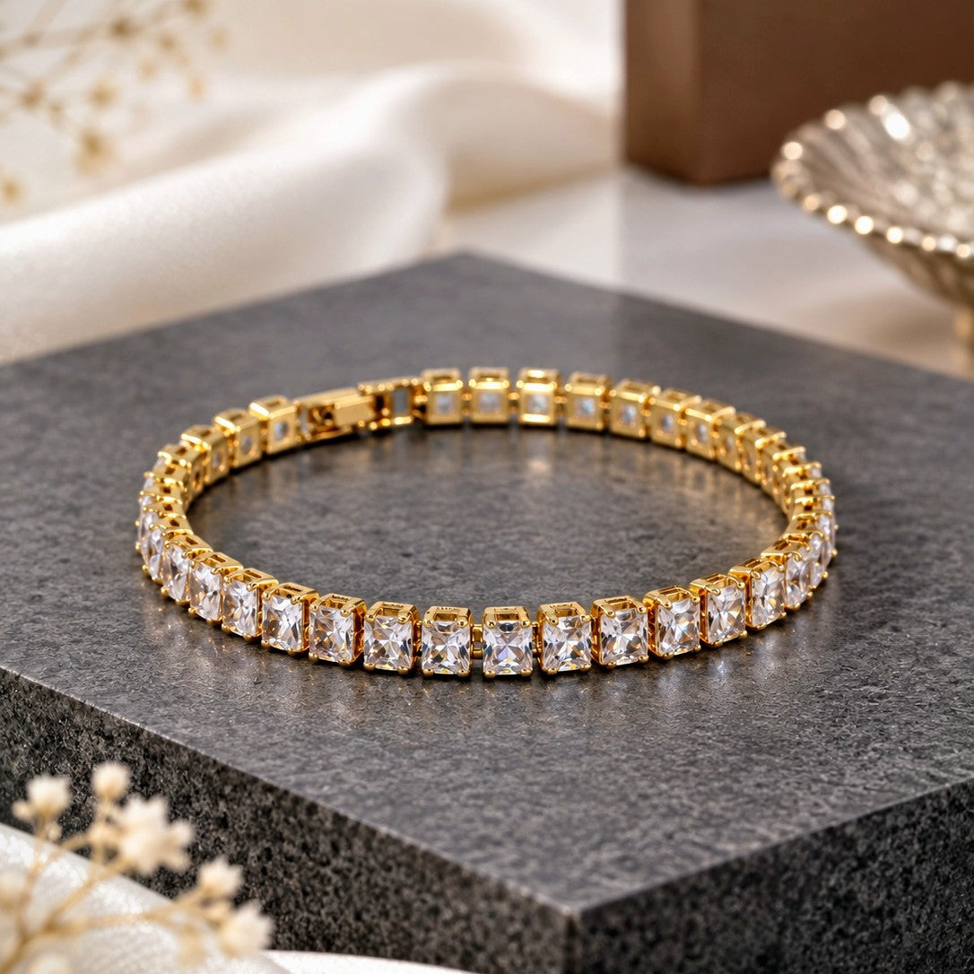 Emerald Cut Tennis Bracelet