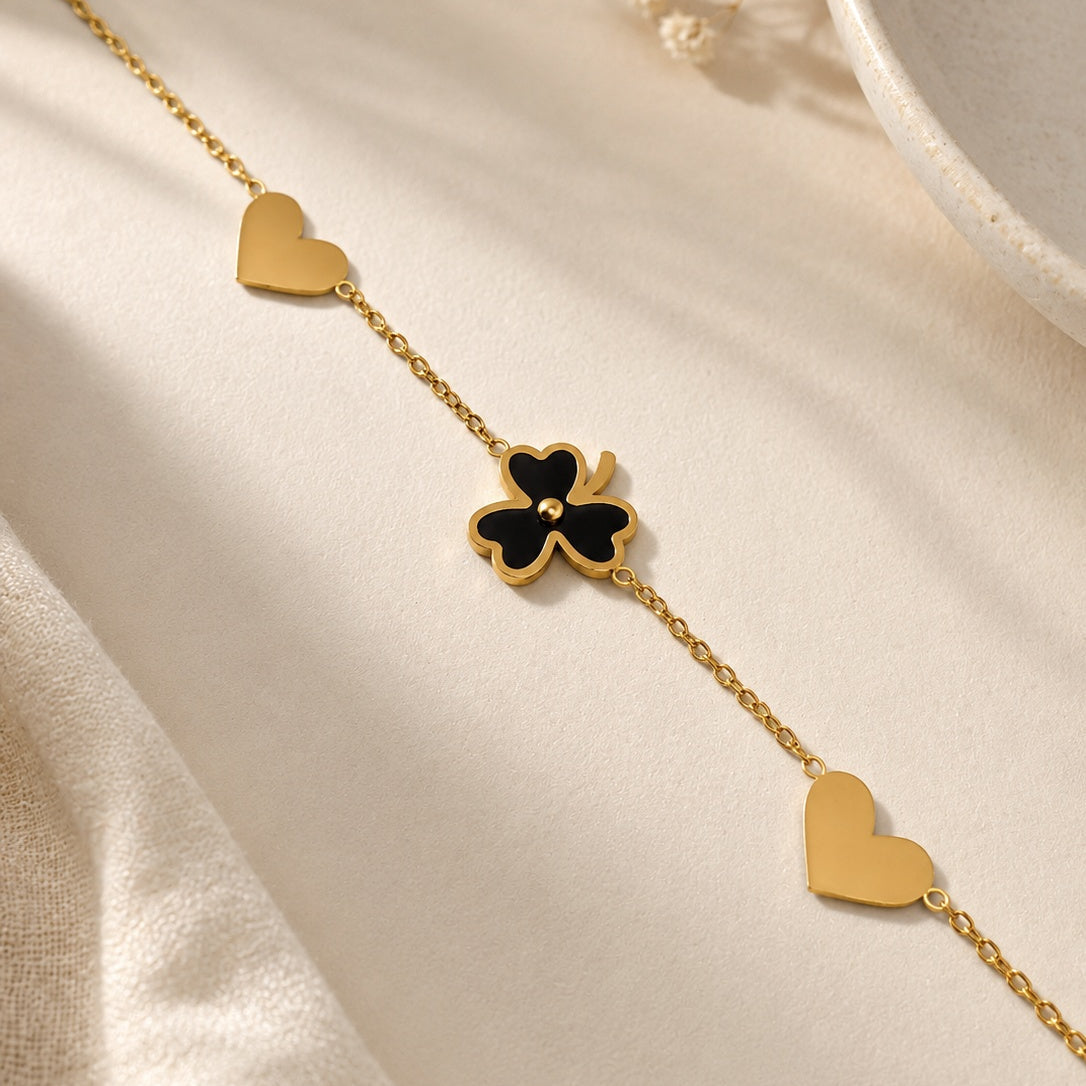 Clover Heart Bracelet