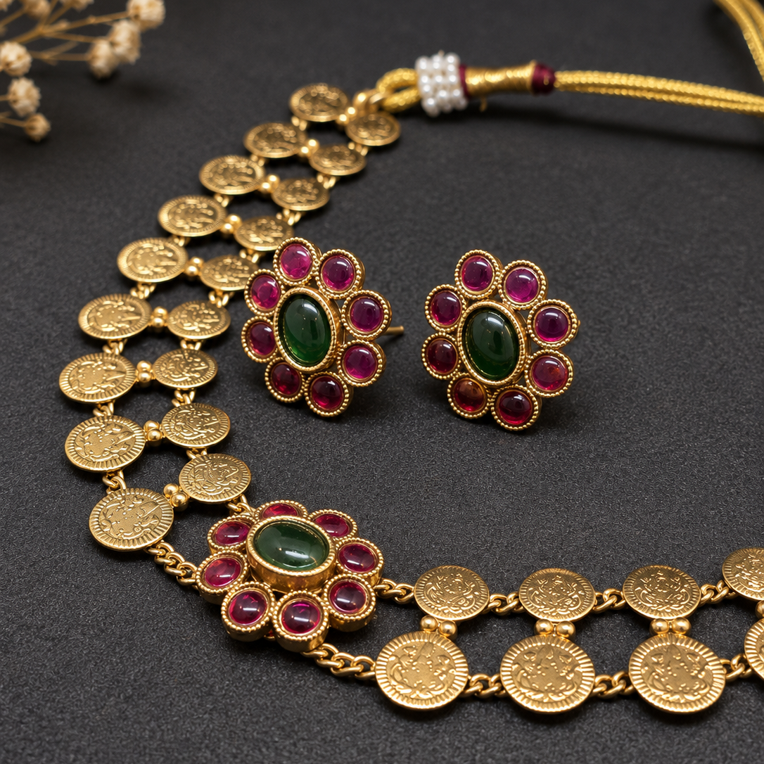 Coin Cluster Necklace