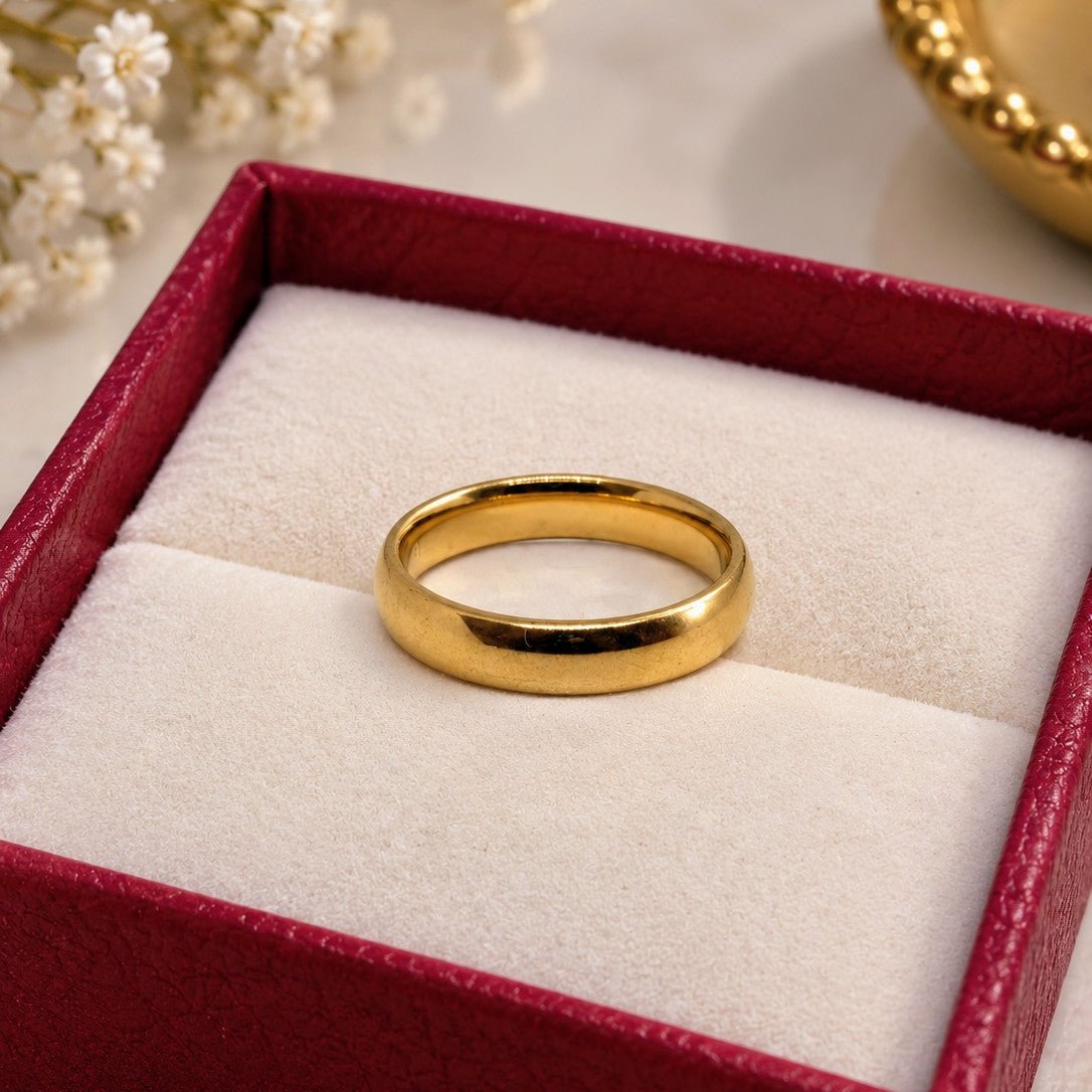 Grooved Band Ring