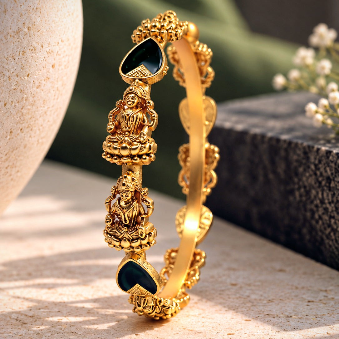 Teardrop Stone Goddess Bangle