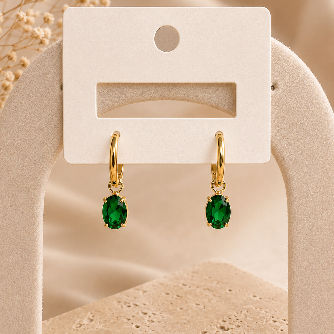 Drop Hoop Earrings