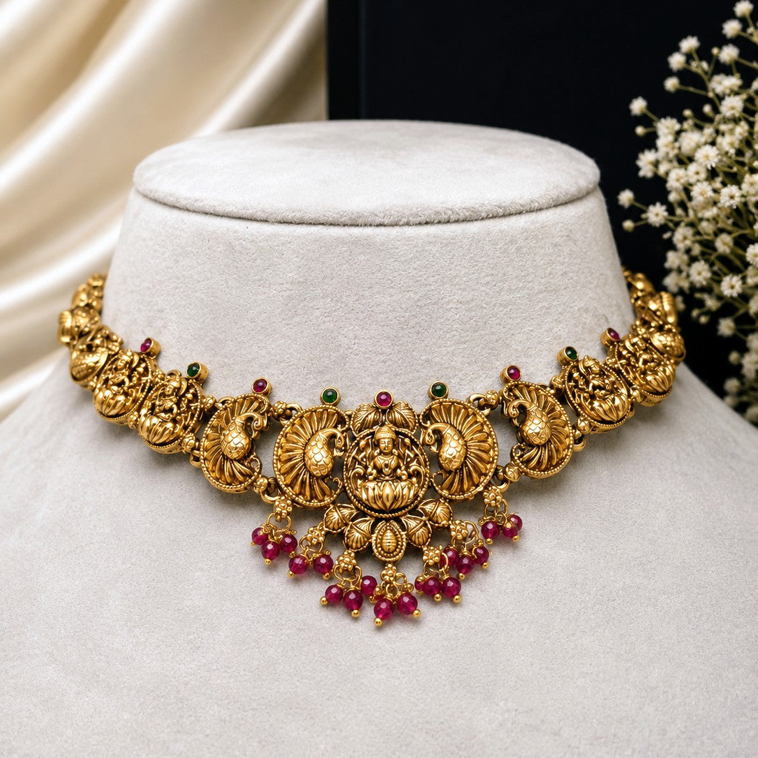 Temple Deity Pendant Necklace