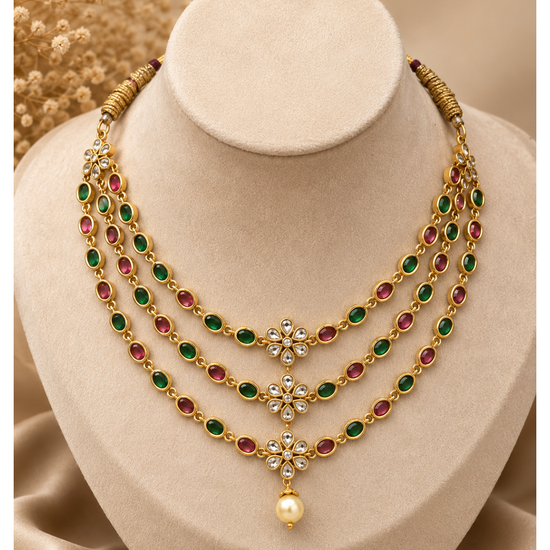 Blush Cascade Necklace