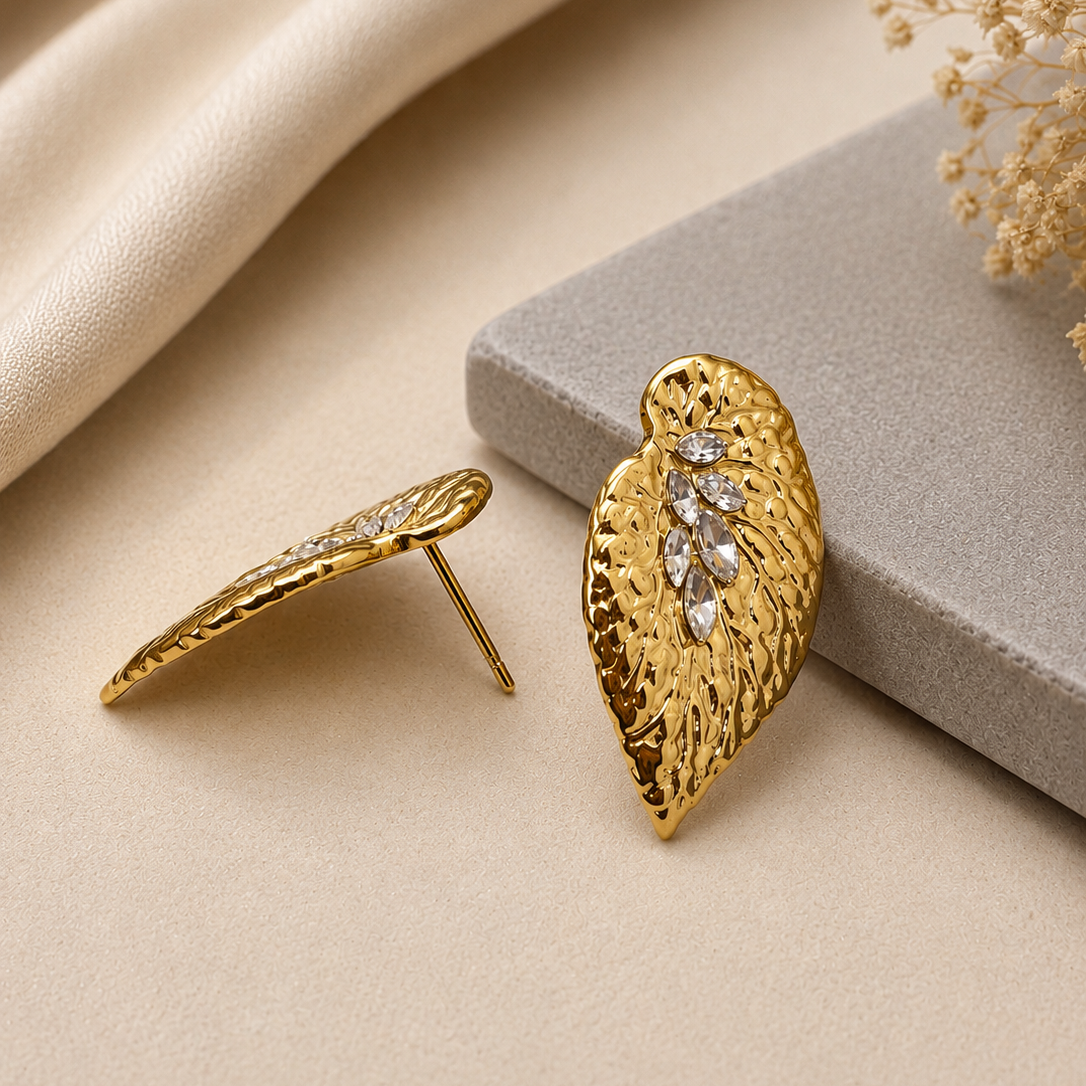 Leaf Bloom Studs