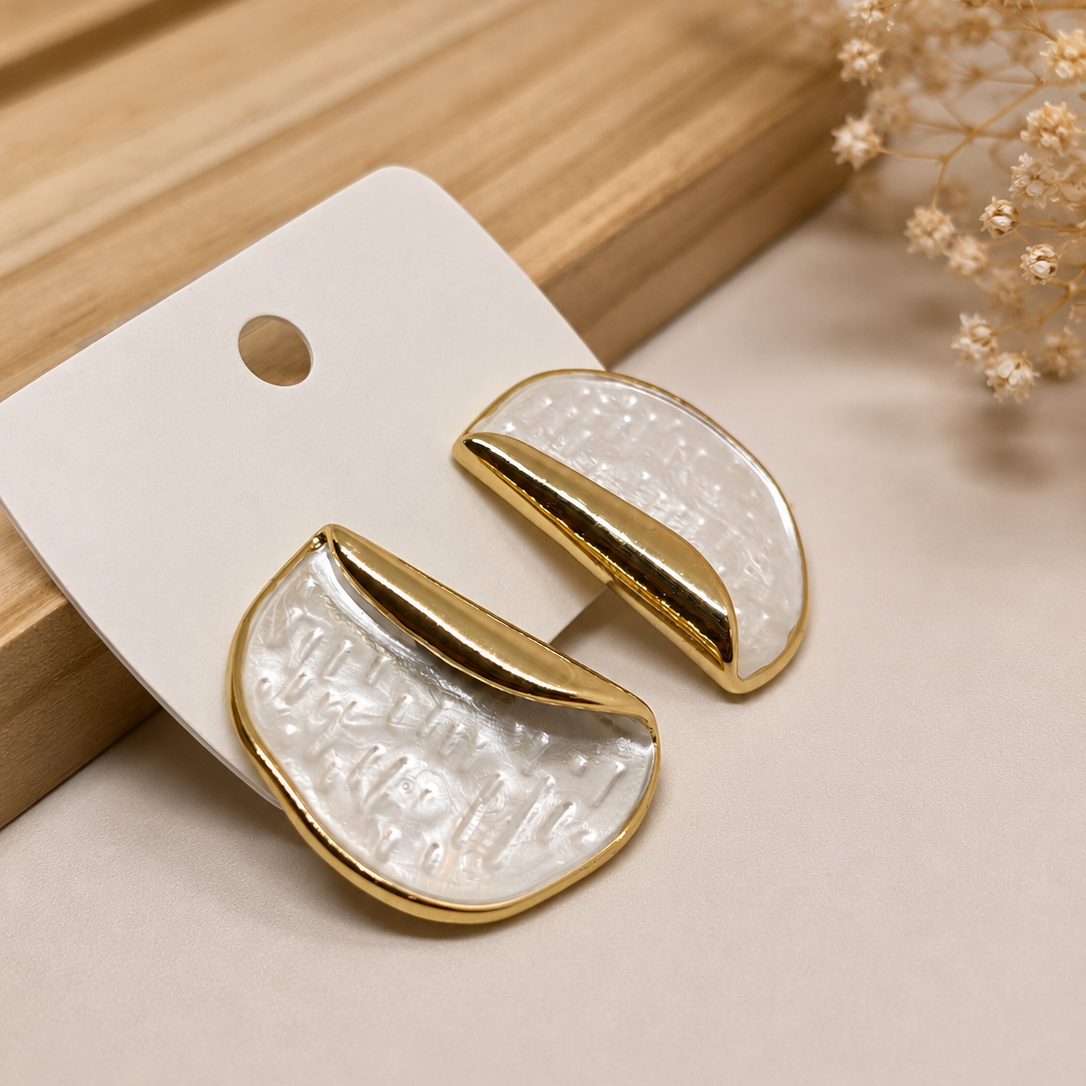 Moon Ripple Studs