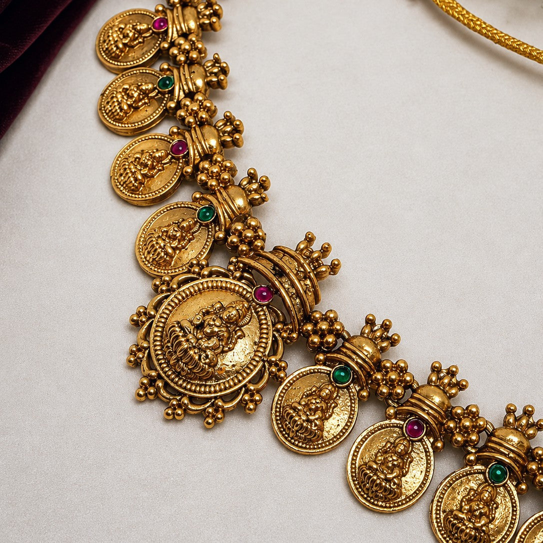 Temple Deity Coin Choker Set