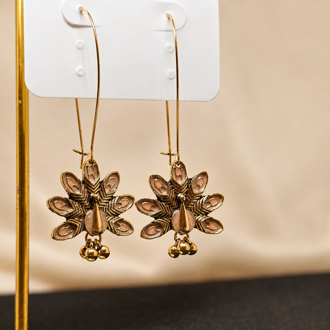 Peacock Fan Earrings