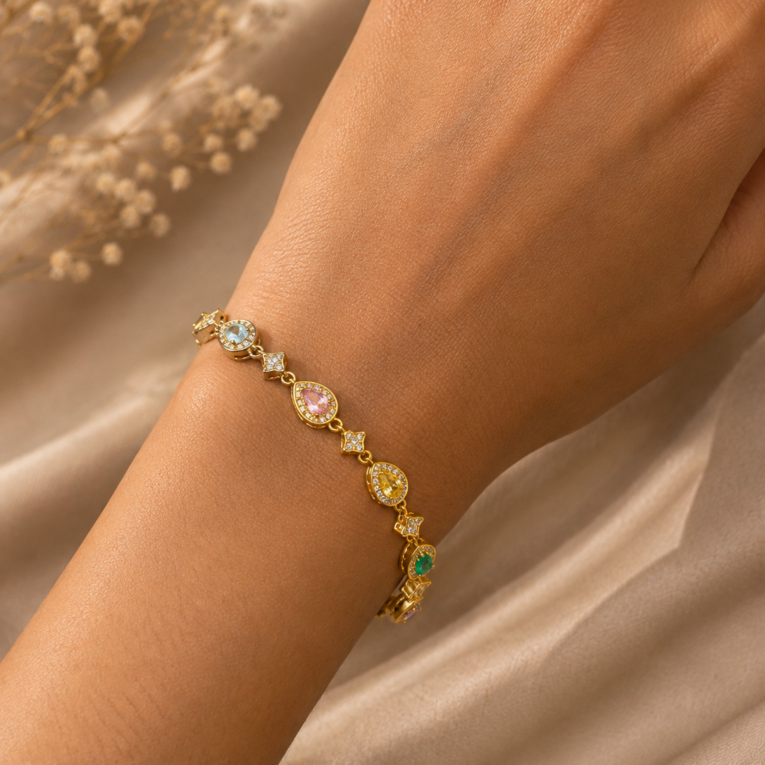 Teardrop Halo Bracelet