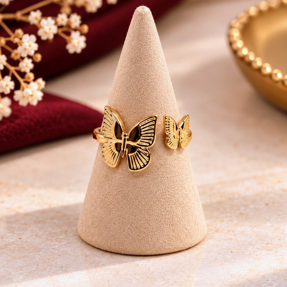 Double Butterfly Ring