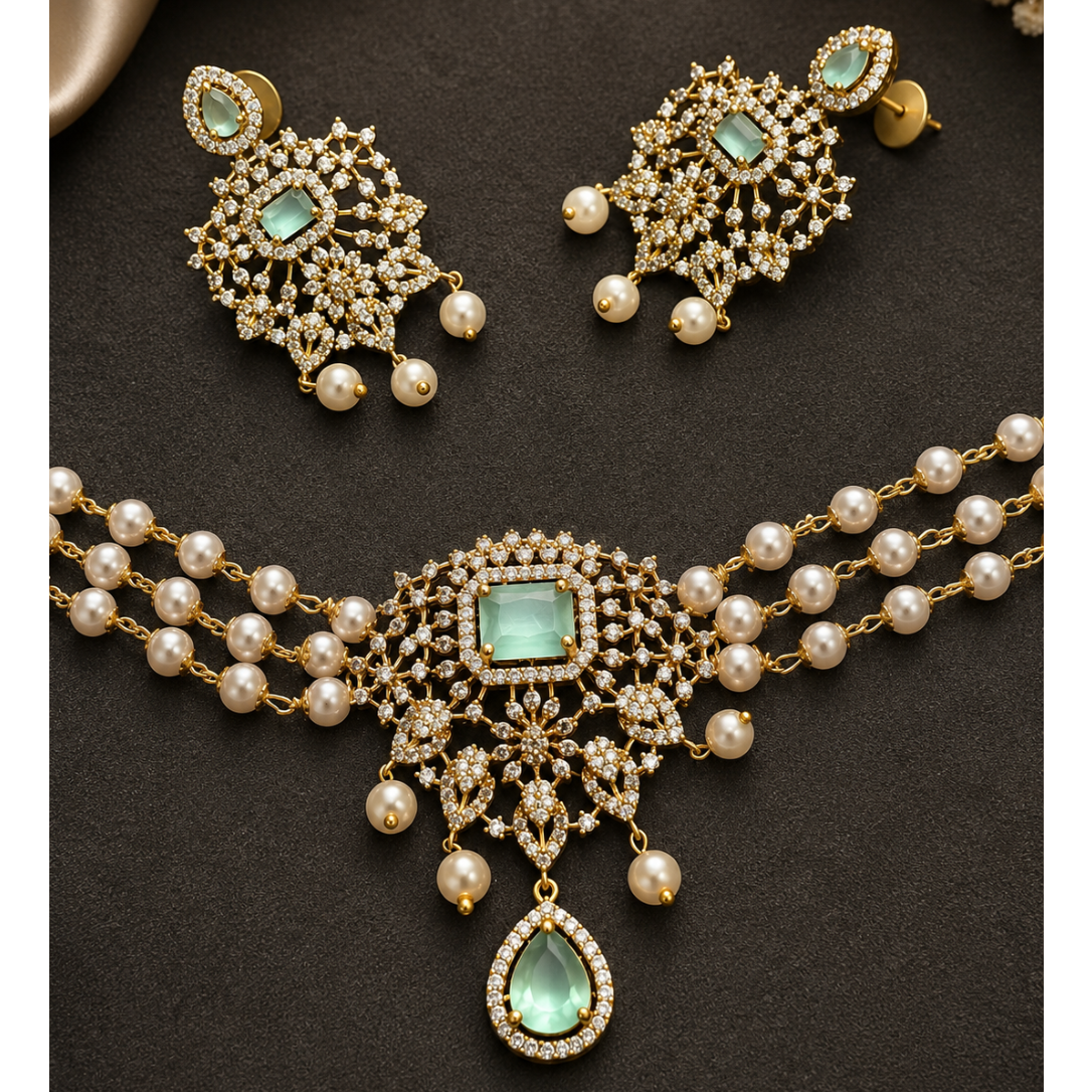 Pearl Trellis Necklace