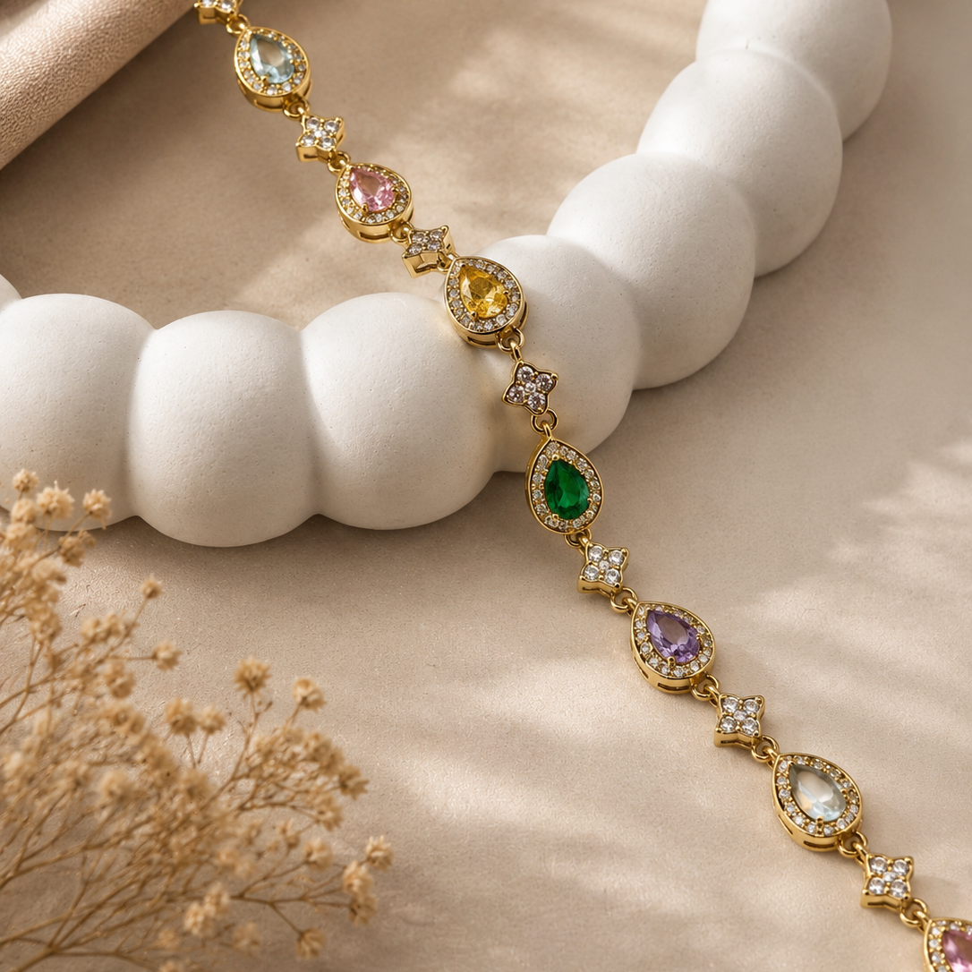 Teardrop Halo Bracelet