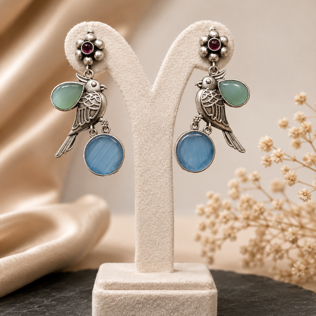 Perched Bird Earrings