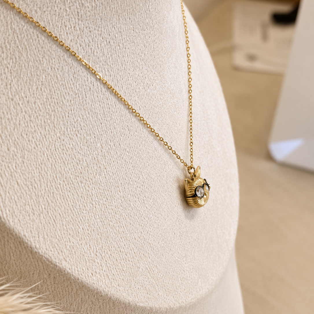 Cat Charm Necklace
