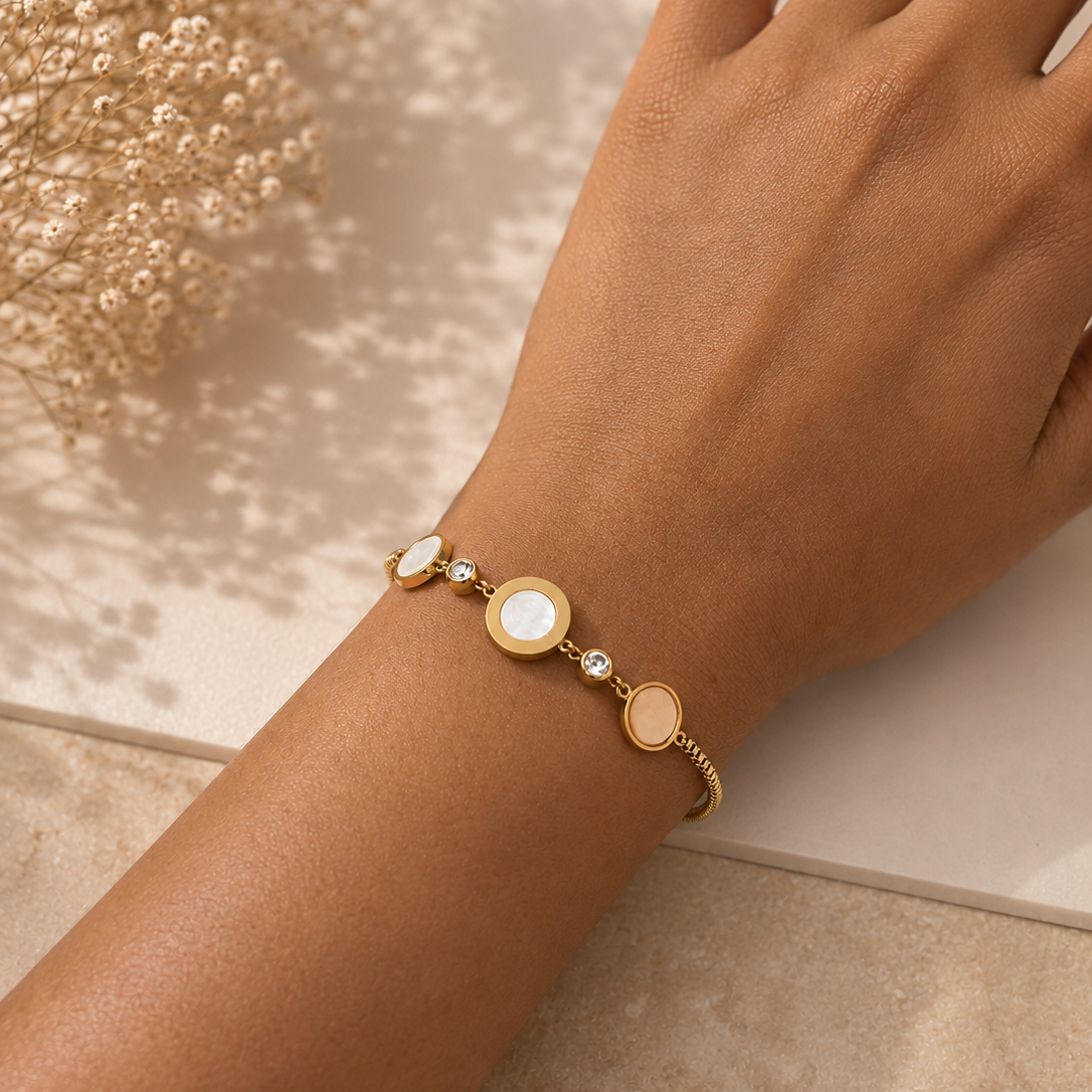 Disc Charm Bracelet