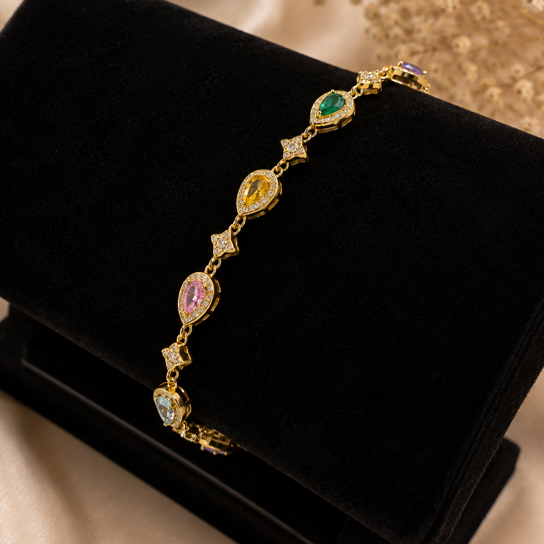 Teardrop Halo Bracelet