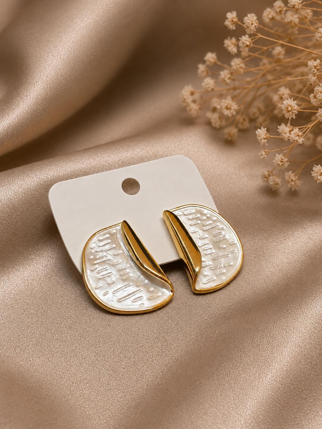 Moon Ripple Studs