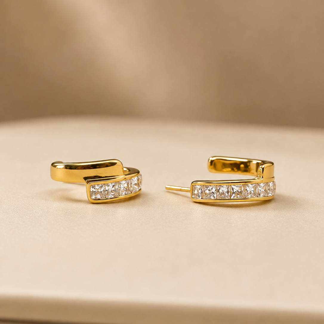 Channel Hoop Earrings