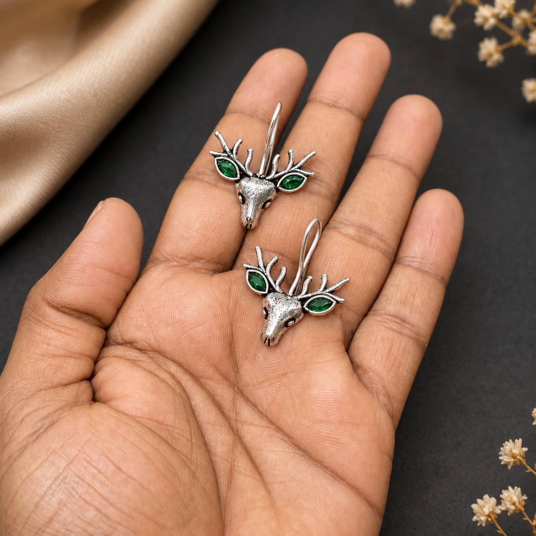Stag Head Earrings