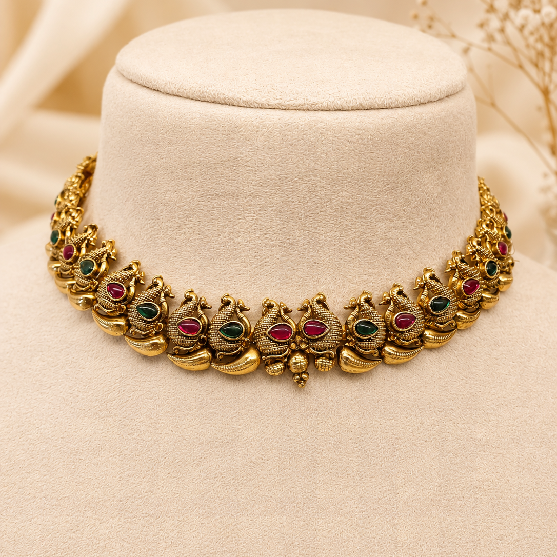 Peacock Trail Necklace