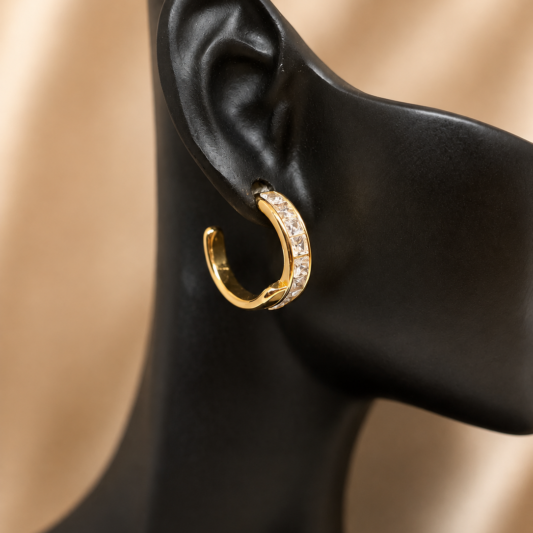 Channel Hoop Earrings