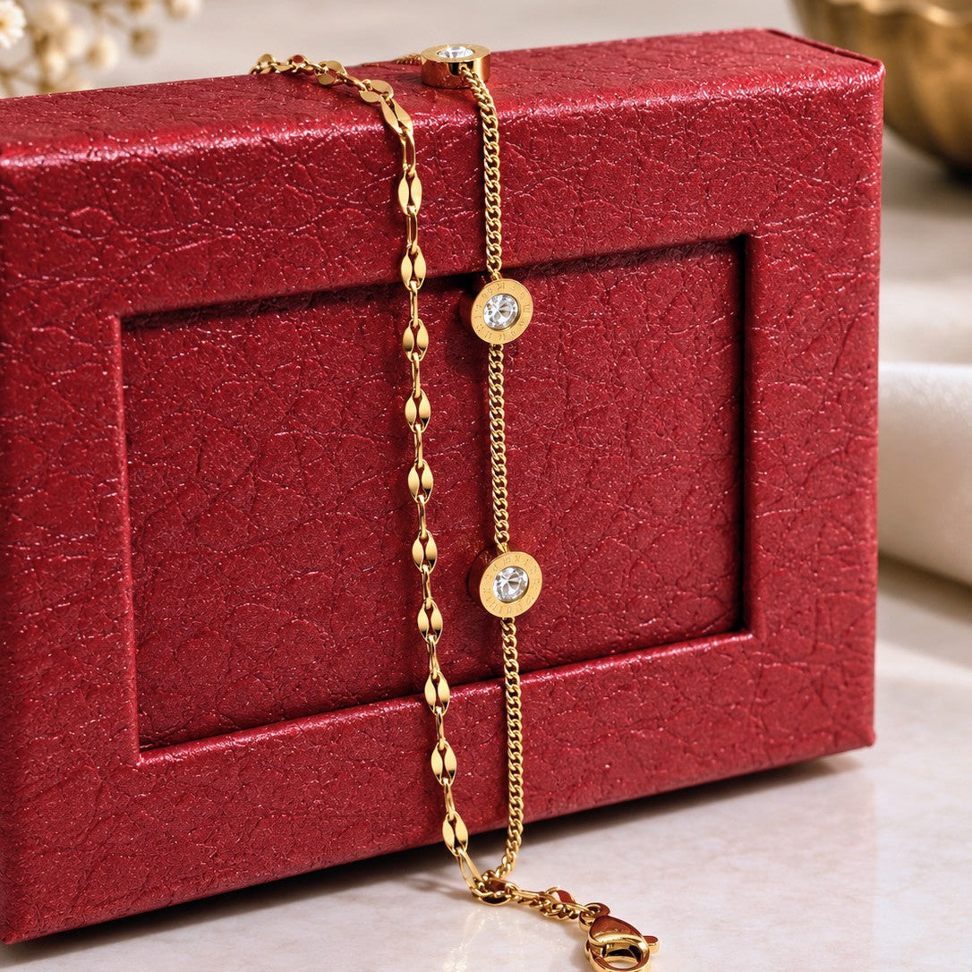 Double Strand Numeral Bracelet
