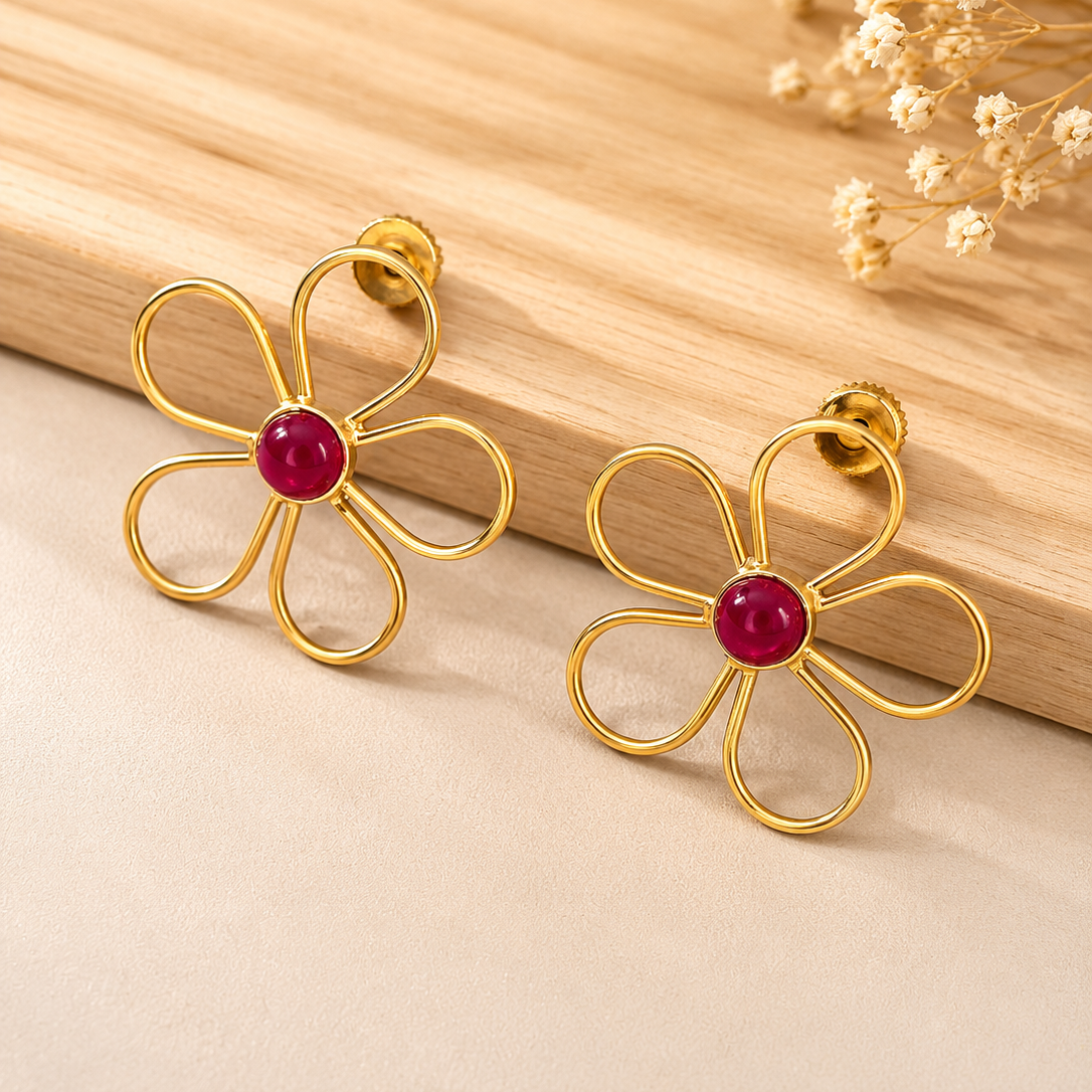 Open Petal Studs