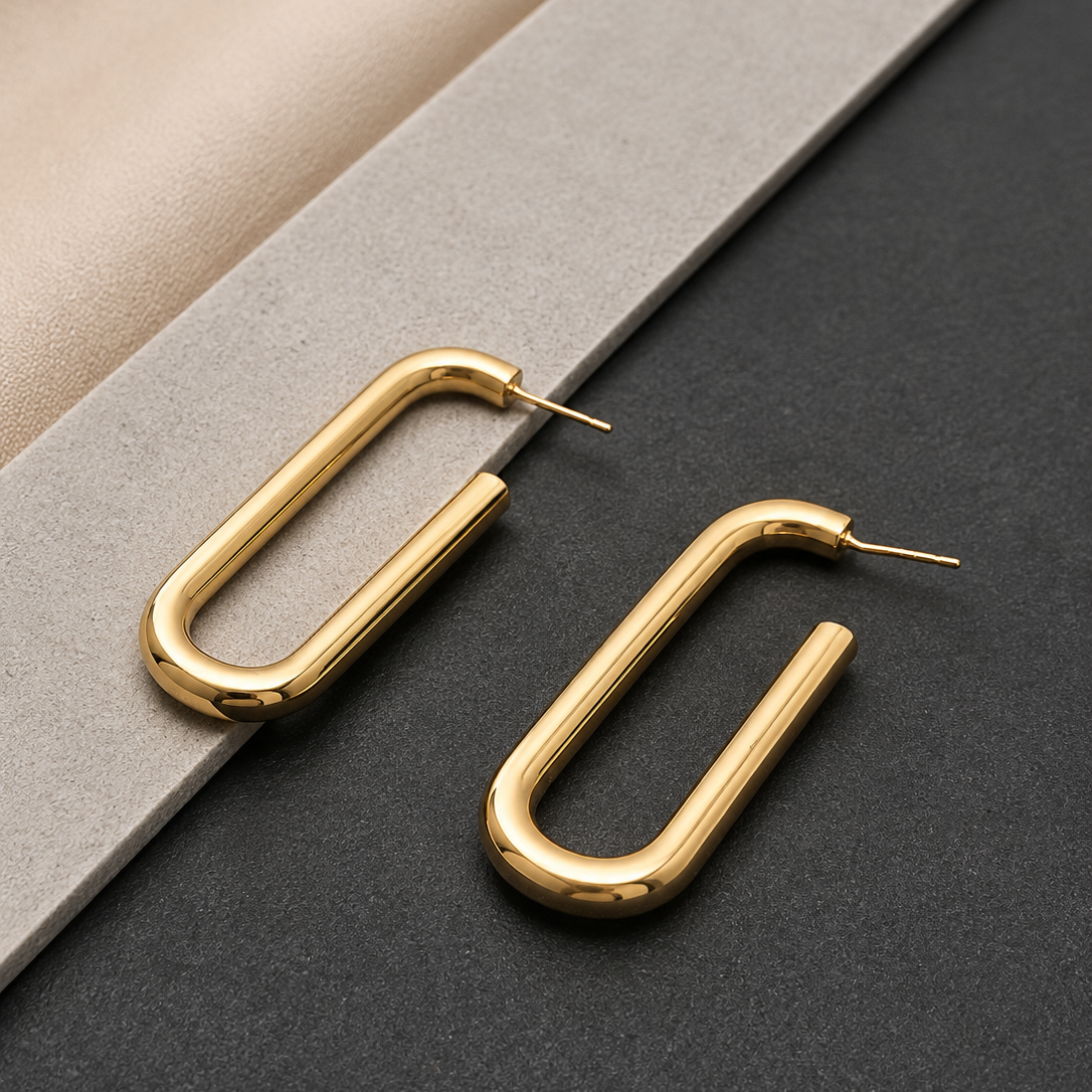Twin Link Earrings
