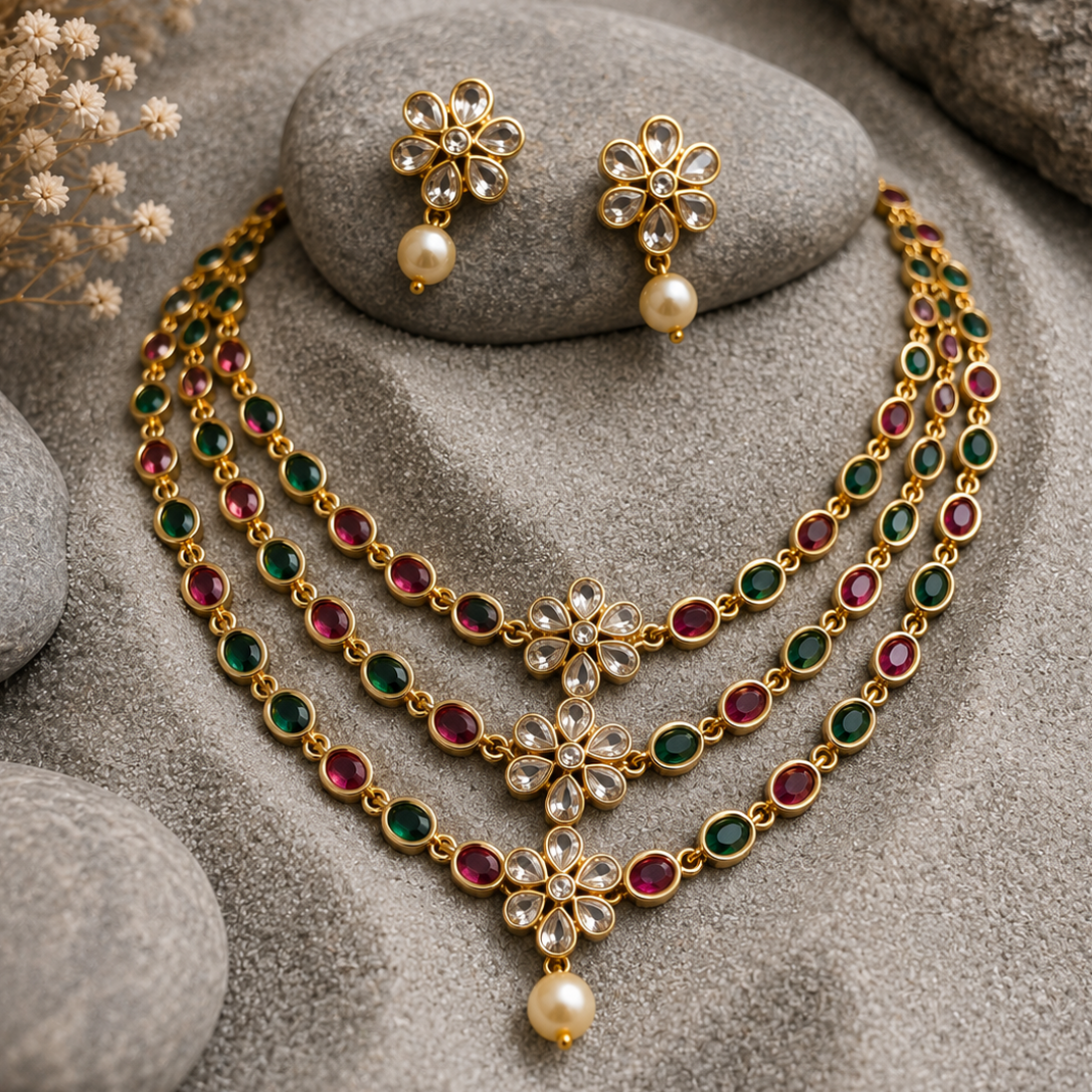 Blush Cascade Necklace