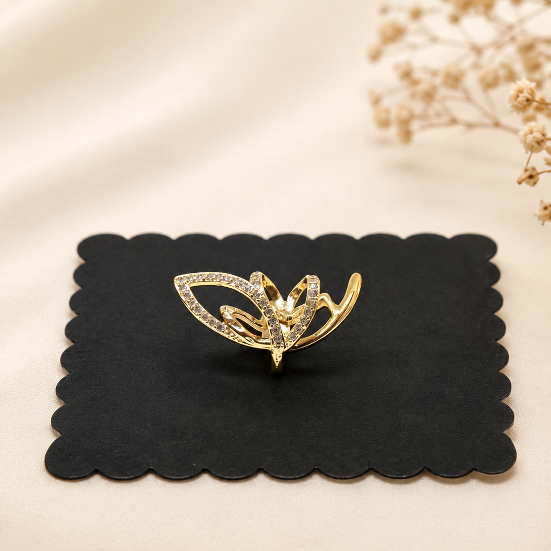 Pave Butterfly Cuff Earrings