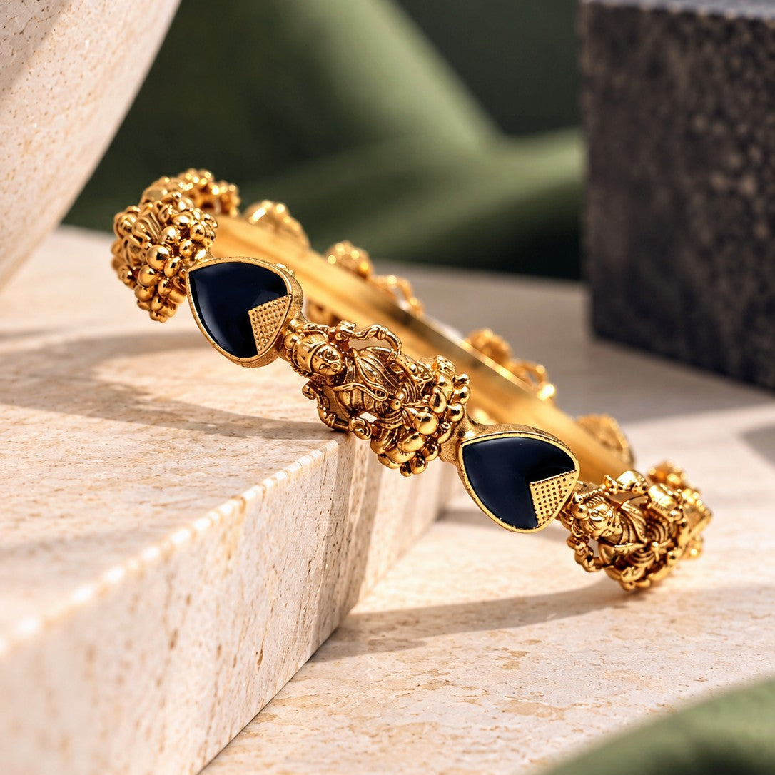 Teardrop Stone Goddess Bangle