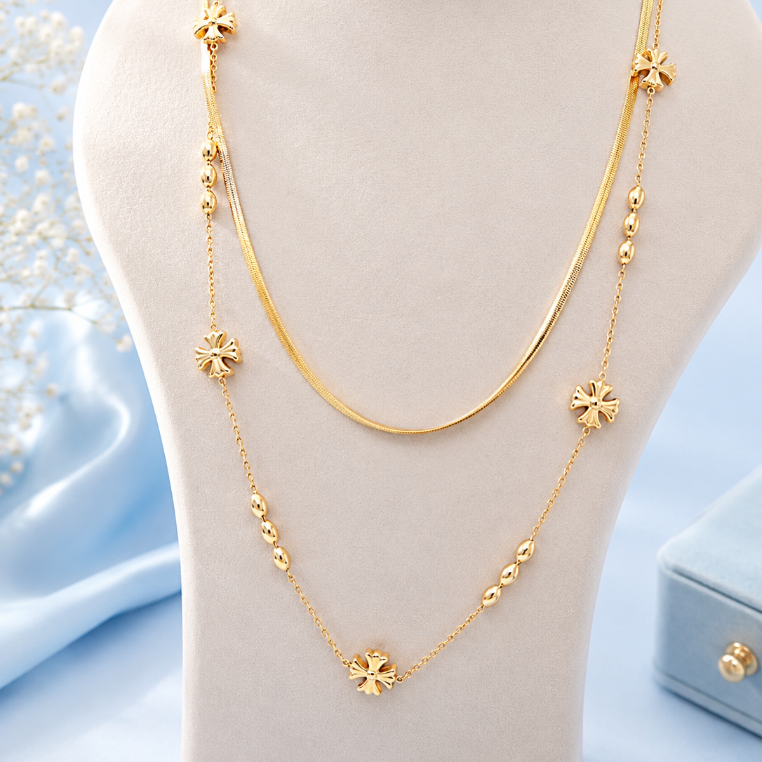 Petal Bead Necklace