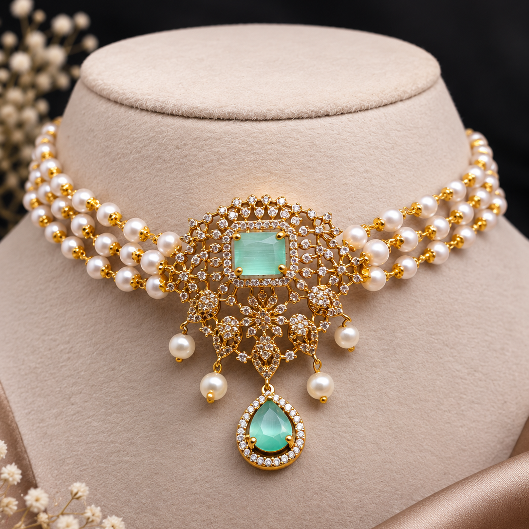 Pearl Trellis Necklace