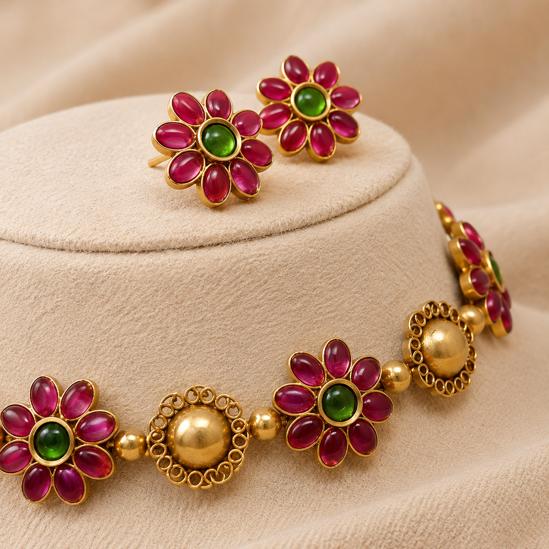 Floral Halo Necklace