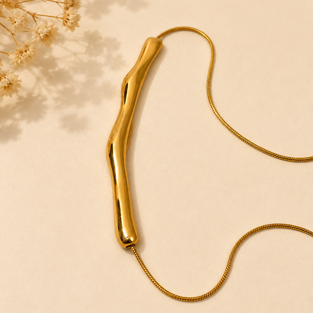 Wave Bar Necklace
