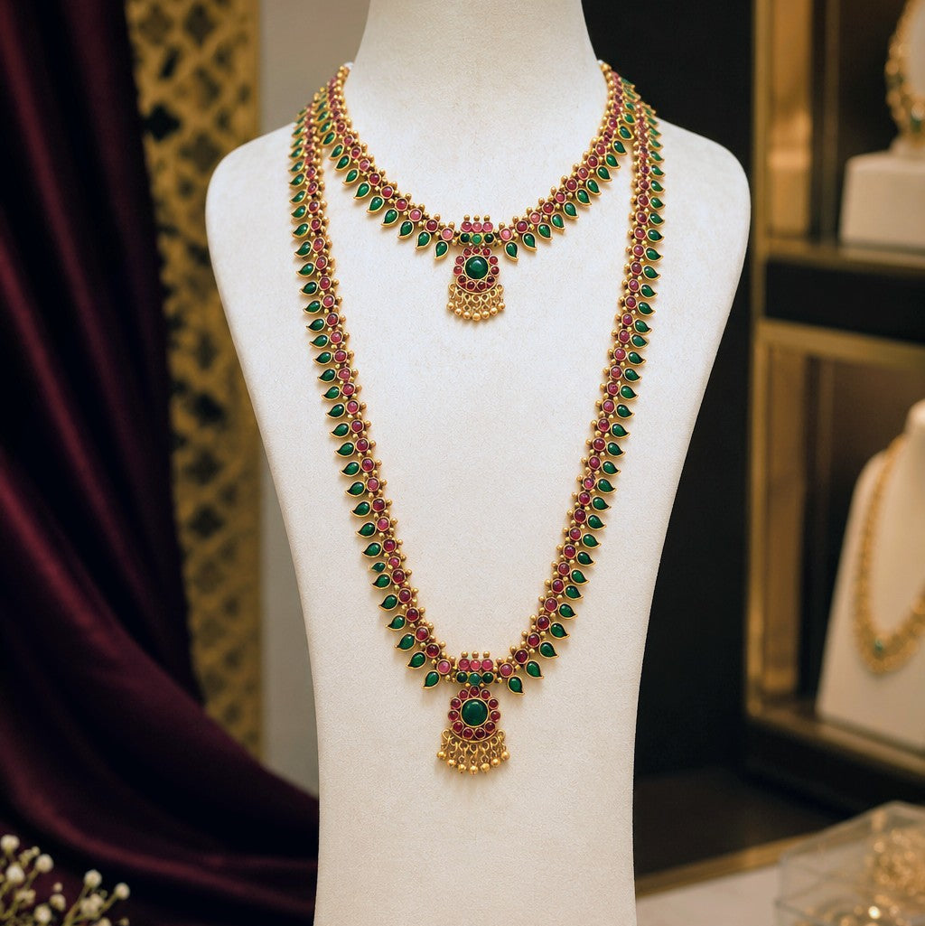 Layered Mango Kemp Necklace