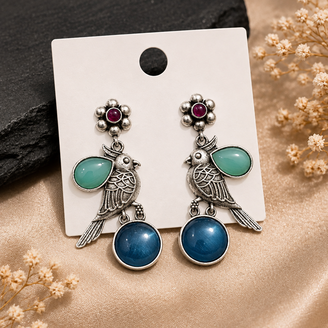Perched Bird Earrings