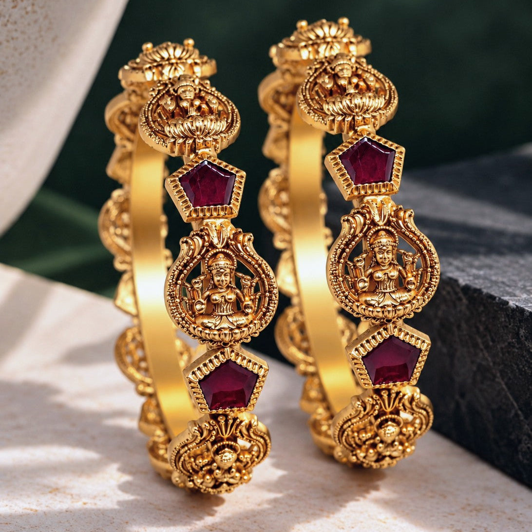Goddess Medallion Temple Bangle