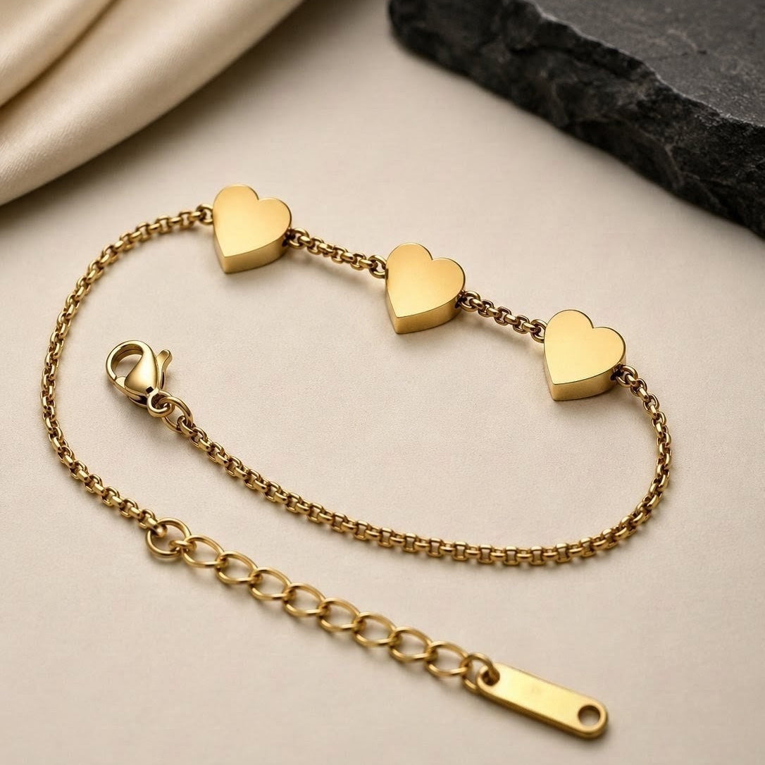 Triple Heart Bracelet