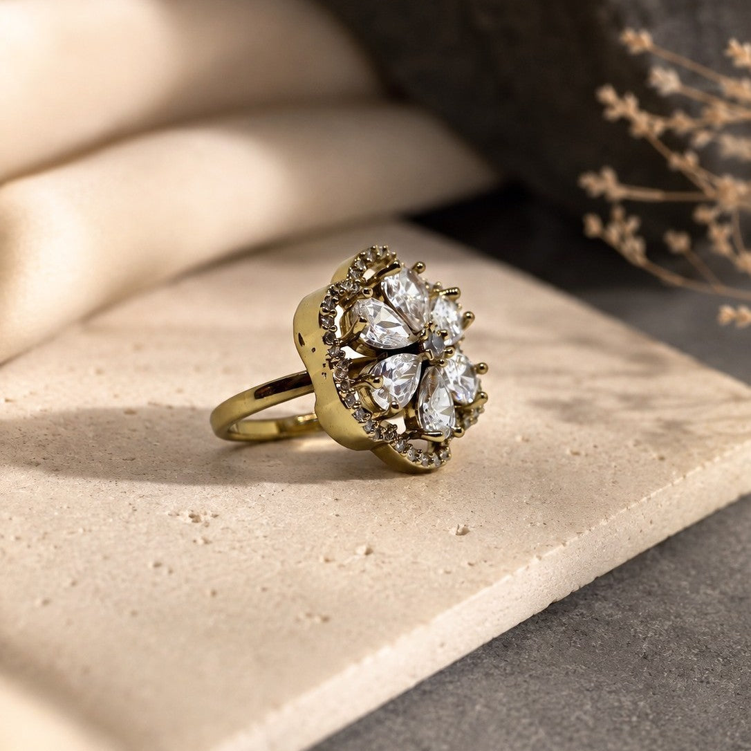 Floral Cluster Ring