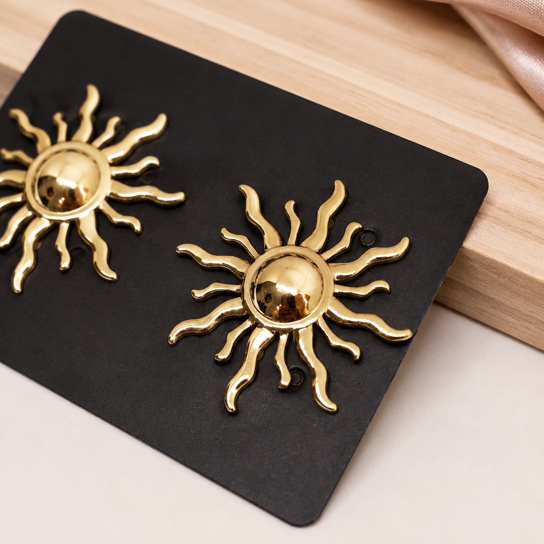 Sunburst Stud Earrings